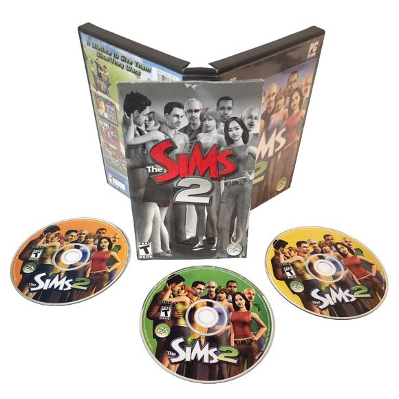 COPY - The Sims 2 2004 PC CD Rom Contains Disc 2, 3 & 4 *MISSING Disc 1* Pre-Ow… - Picture 4 of 5